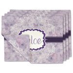 Watercolor Mandala Linen Placemat w/ Name or Text