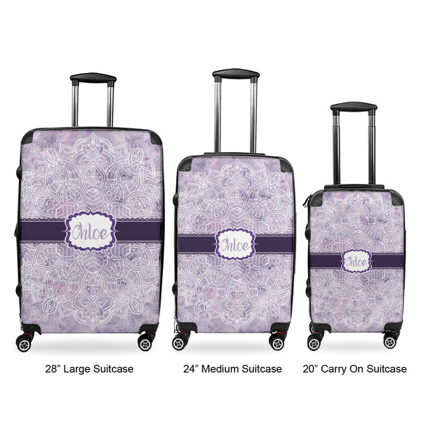 Watercolor Mandala Luggage Bags all sizes - With Handle