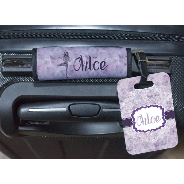 Watercolor Mandala Luggage Wrap & Tag