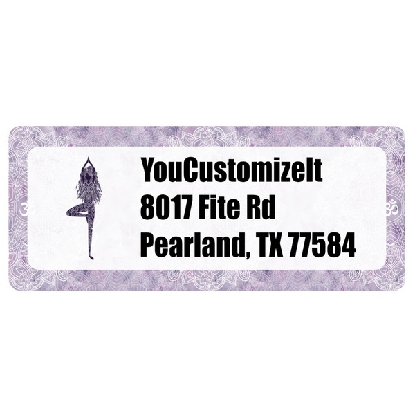 Custom Watercolor Mandala Return Address Labels (Personalized)