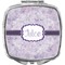 Watercolor Mandala Compact Makeup Mirror (Personalized)