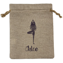 Watercolor Mandala Burlap Gift Bag (Personalized)