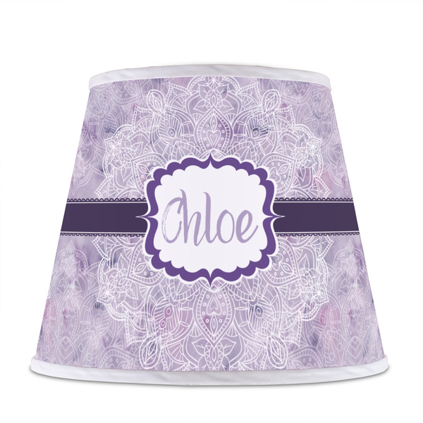 Watercolor Mandala Poly Film Empire Lampshade - Front View