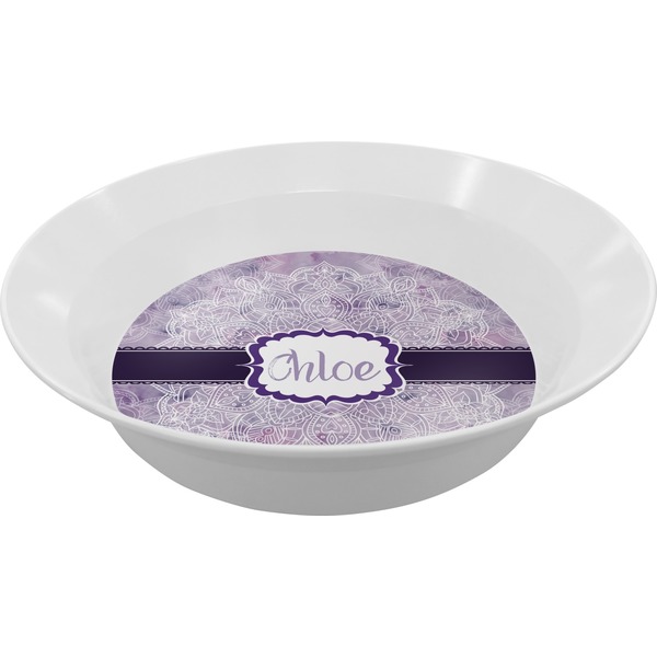 Custom Watercolor Mandala Melamine Bowl (Personalized)