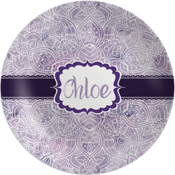 Watercolor Mandala Melamine Plate (Personalized)