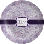 Watercolor Mandala Melamine Plate (Personalized)