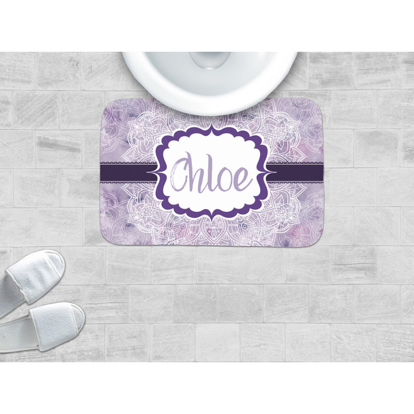 Watercolor Mandala Memory Foam Bath Mat - LIFESTYLE