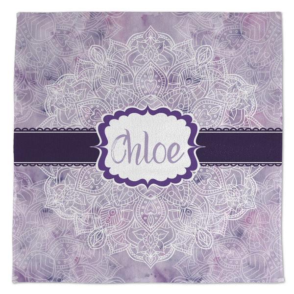 Custom Watercolor Mandala Microfiber Dish Towel (Personalized)