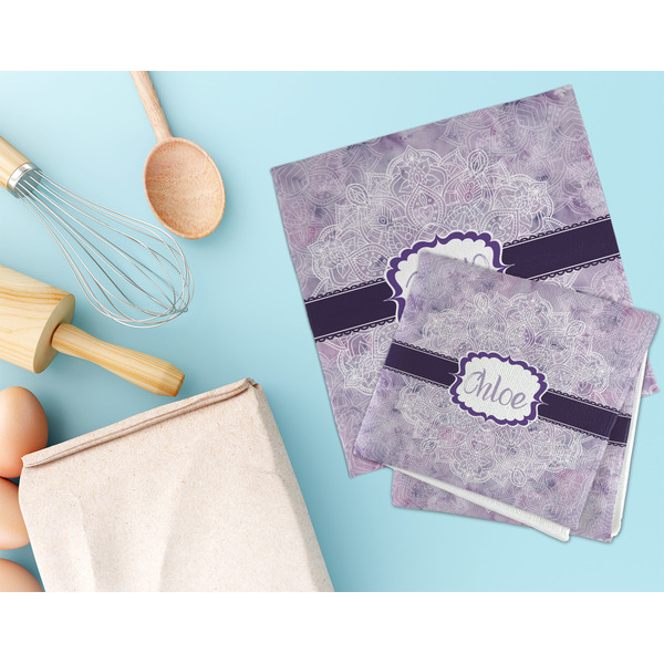 Watercolor Mandala Microfiber Dish Rag - LIFESTYLE