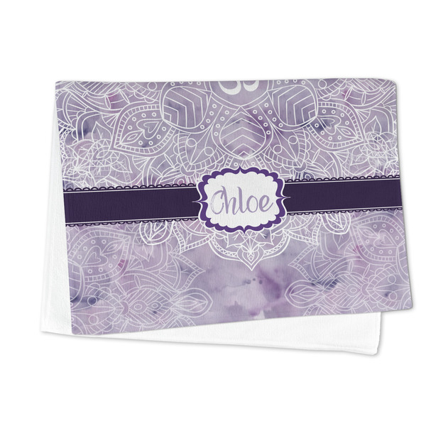 Watercolor Mandala Microfiber Dish Towel - FOLDED HALF