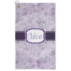 Watercolor Mandala Microfiber Golf Towel (Personalized)