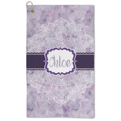 Watercolor Mandala Microfiber Golf Towel (Personalized)
