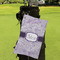 Watercolor Mandala Microfiber Golf Towels - Small - LIFESTYLE