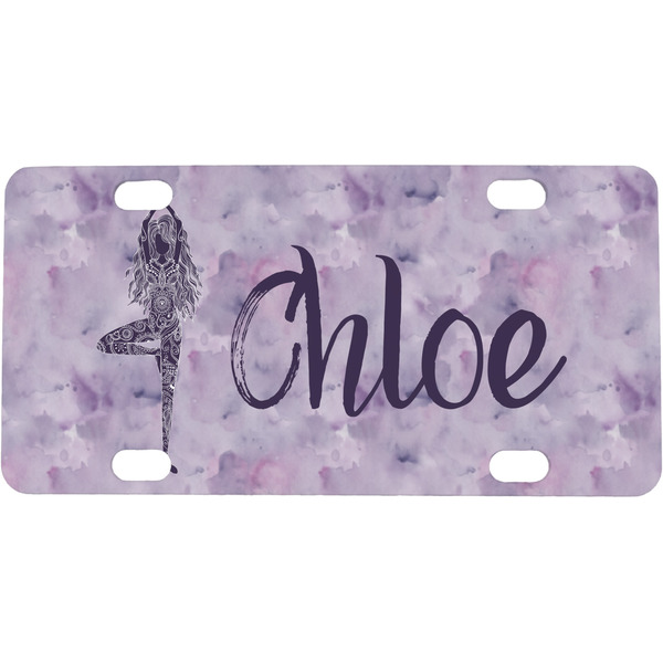 Custom Watercolor Mandala Mini/Bicycle License Plate (Personalized)