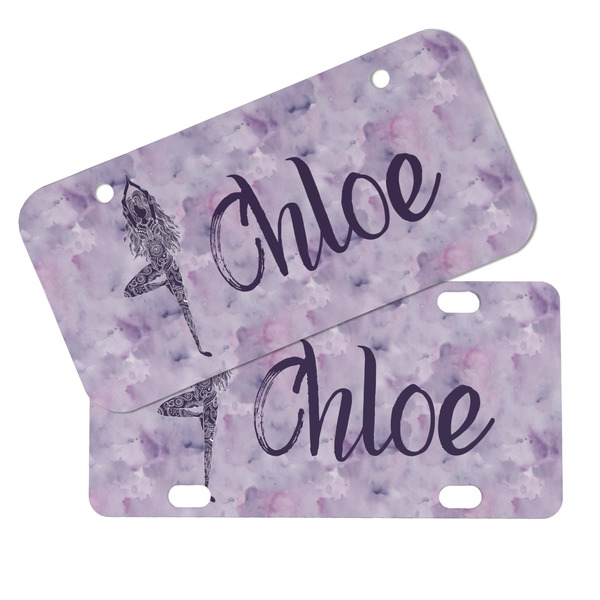 Watercolor Mandala Mini License Plates - MAIN (4 and 2 Holes)