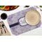 Watercolor Mandala Octagon Placemat - Single front (LIFESTYLE) Flatlay