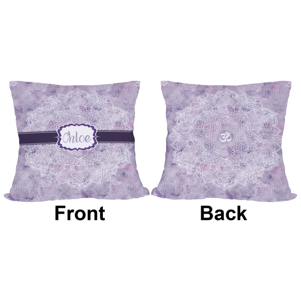 Watercolor Mandala Outdoor Pillow - 16x16