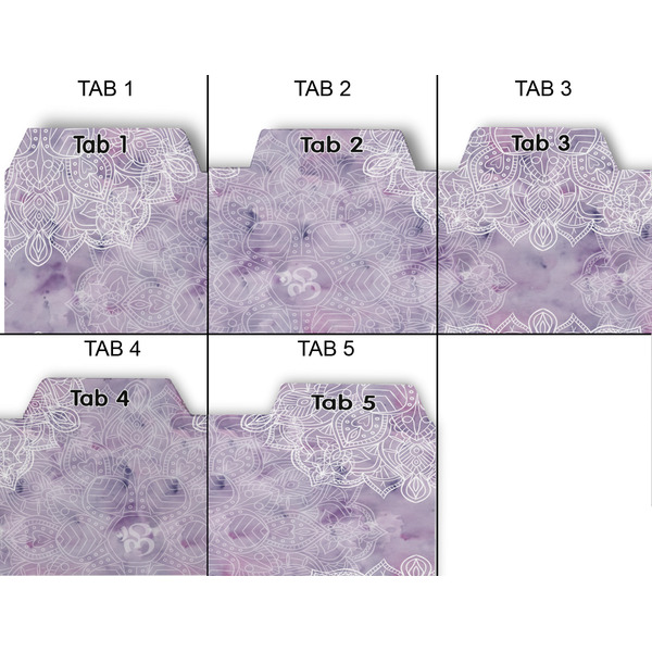 Watercolor Mandala Page Dividers - Set of 5 - Approval