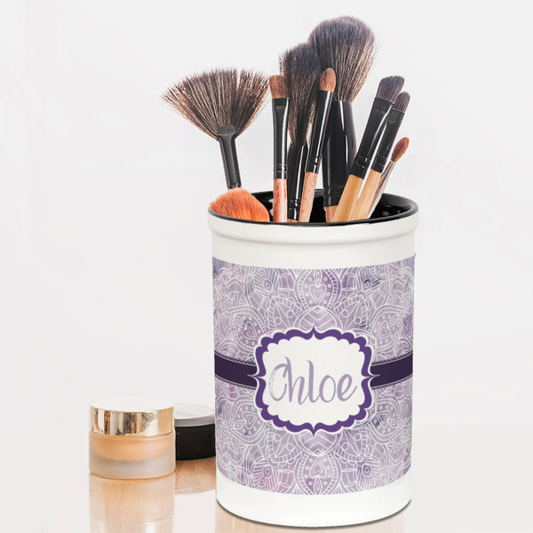 Watercolor Mandala Pencil Holder - LIFESTYLE makeup