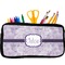 Watercolor Mandala Neoprene Pencil Case - Small w/ Name or Text