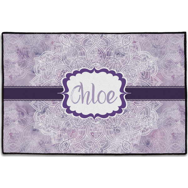 Watercolor Mandala Personalized Door Mat - 36x24 (APPROVAL)