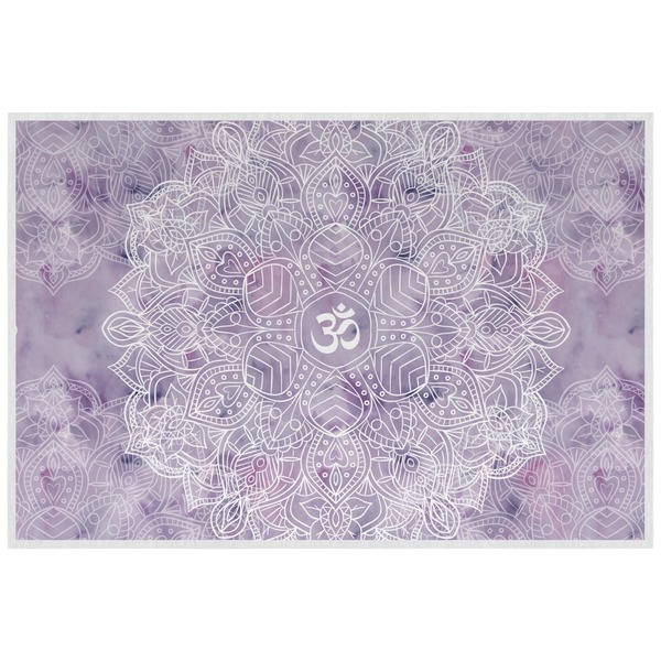 Watercolor Mandala Personalized Placemat (Back)