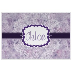 Watercolor Mandala Laminated Placemat w/ Name or Text