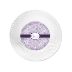 Watercolor Mandala Plastic Party Appetizer & Dessert Plates - 6" (Personalized)