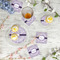 Watercolor Mandala Plastic Party Appetizer & Dessert Plates - In Context