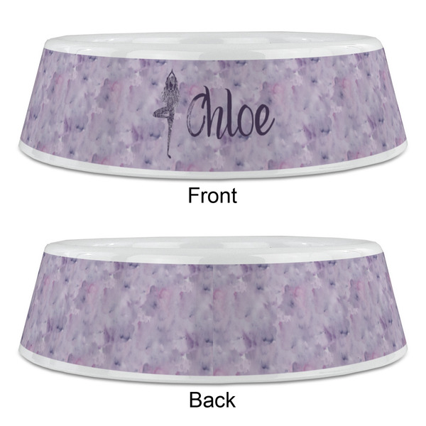 Watercolor Mandala Plastic Pet Bowls - Large - APPROVAL