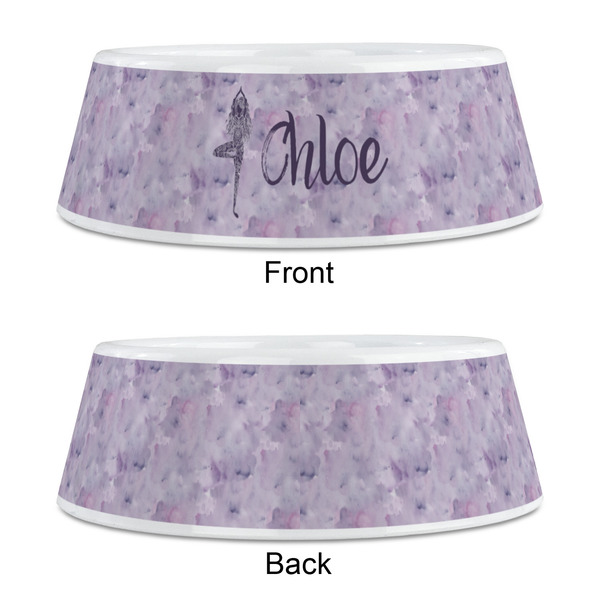 Watercolor Mandala Plastic Pet Bowls - Medium - APPROVAL