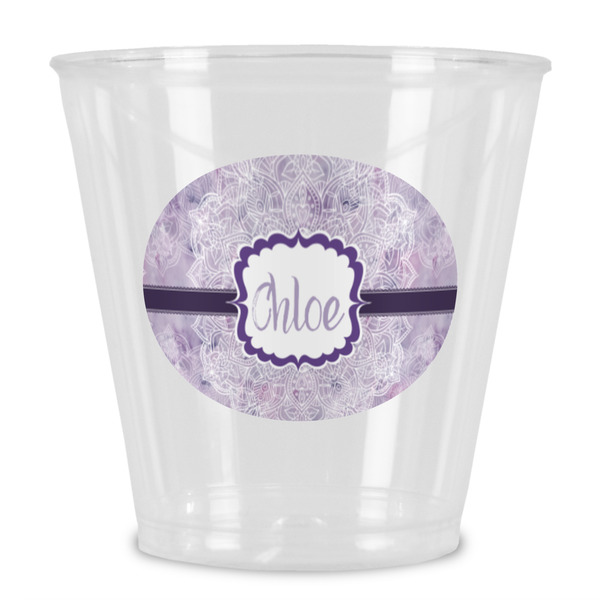 Custom Watercolor Mandala Plastic Shot Glass (Personalized)