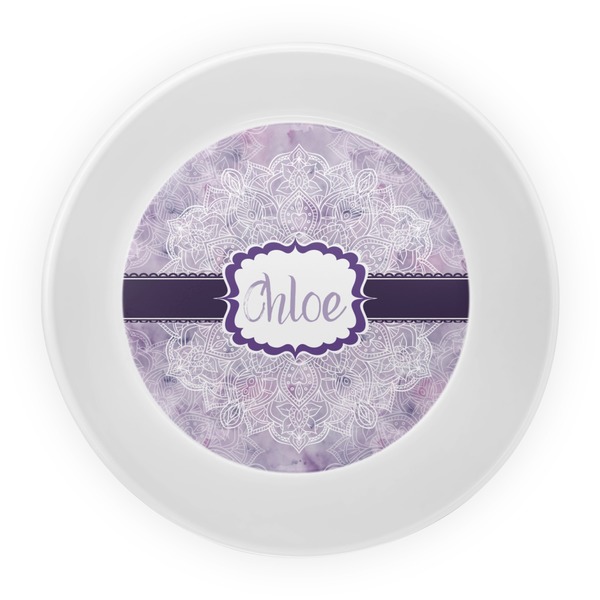 Watercolor Mandala Melamine Bowl - Center