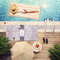 Watercolor Mandala Pool Towel Lifestyle