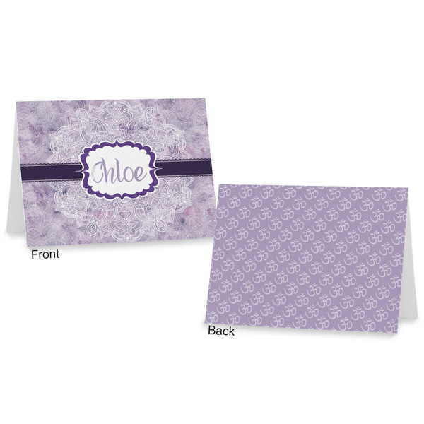 Watercolor Mandala Postcard - Front and Back