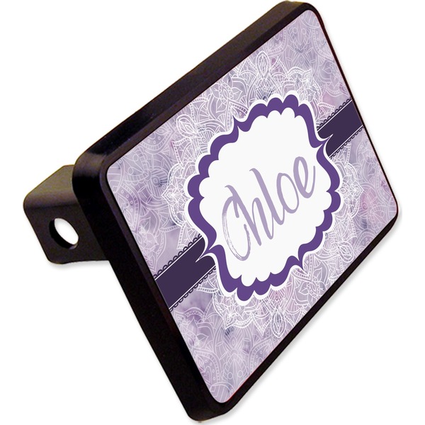 Custom Watercolor Mandala Rectangular Trailer Hitch Cover - 2" (Personalized)