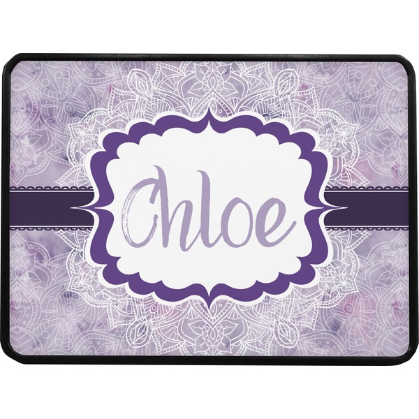 Watercolor Mandala Rectangular Car Hitch Cover w/ FRP Insert