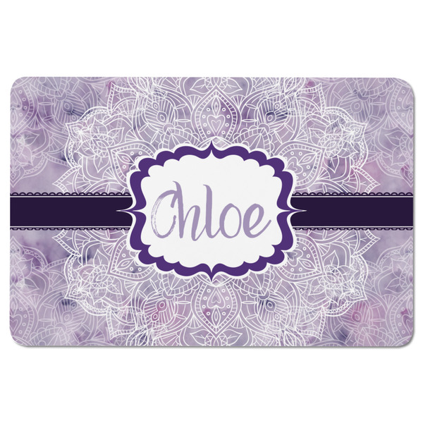 Watercolor Mandala Rectangular Fridge Magnet - FRONT