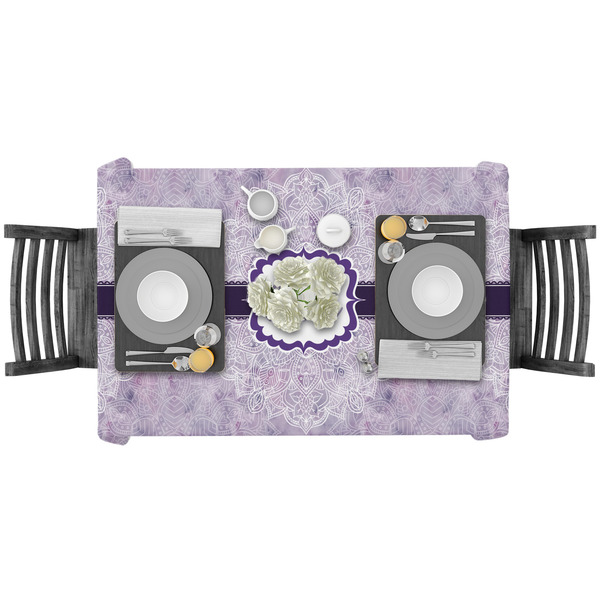 Watercolor Mandala Rectangular Tablecloths - LIFESTYLE