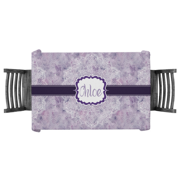 Custom Watercolor Mandala Tablecloth - 58"x58" (Personalized)