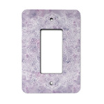 Watercolor Mandala Rocker Style Light Switch Cover - Single Switch