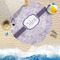 Watercolor Mandala Round Beach Towel Lifestyle
