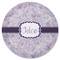 Watercolor Mandala Round Rubber Backed Coaster (Personalized)