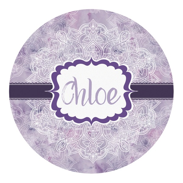 Custom Watercolor Mandala Round Decal - Small (Personalized)