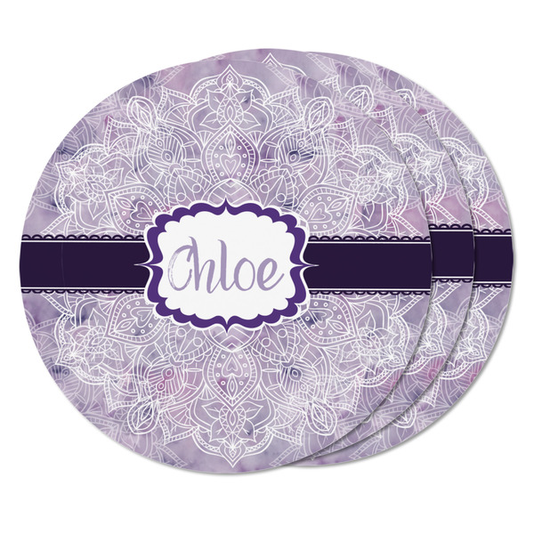 Watercolor Mandala Round Fridge Magnet - THREE