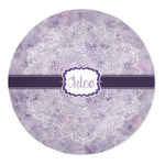 Watercolor Mandala 5' Round Indoor Area Rug (Personalized)