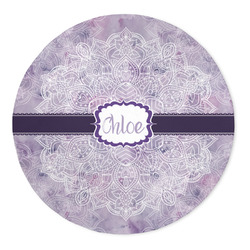 Watercolor Mandala 5' Round Indoor Area Rug (Personalized)