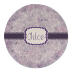 Watercolor Mandala Round Linen Placemat (Personalized)