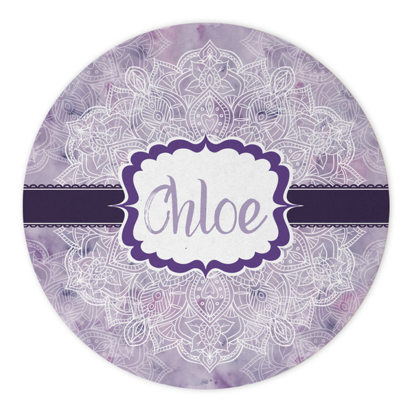 Watercolor Mandala Round Paper Coaster - Approval