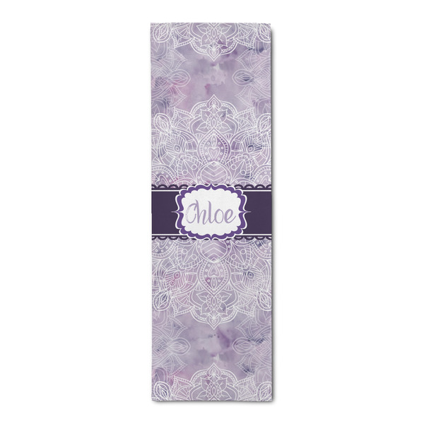 Custom Watercolor Mandala Runner Rug - 2.5'x8' w/ Name or Text